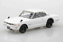 1/32 楽プラ スナップキット No.16-WH ニッサン C10 スカイライン 2000GT-R (ホワイト) 組み立て式プラモデル
