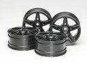 SP.1263 5本ツインスポークホイール(黒)4本(26mm/+4) 51263 RCパーツ