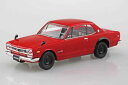 1/32 楽プラ スナップキット No.16-RD ニッサン C10 スカイライン 2000GT-R (レッド) 組み立て式プラモデル