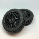 ハイグリップラリータイヤ&ホイール ブラックスポーク/接着済(2個入) RTS-02H RCパーツ