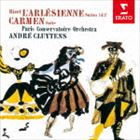 BIZET： L｀ARLESIENNE SUITES 1 ＆ 2 ／ CARMEN SUITE詳しい納期他、ご注文時はお支払・送料・返品のページをご確認ください発売日2012/2/15アンドレ・クリュイタンス（cond） / ビゼー：≪アルルの女≫ 第1＆第2組曲 ≪カルメン≫組曲（ハイブリッドCD）BIZET： L｀ARLESIENNE SUITES 1 ＆ 2 ／ CARMEN SUITE ジャンル クラシック管弦楽曲 関連キーワード アンドレ・クリュイタンス（cond）パリ音楽院管弦楽団ハイブリッドCD／2011年24bitデジタルリマスタリング収録曲目11.≪アルルの女≫ 第1組曲 前奏曲(7:15)2.≪アルルの女≫ 第1組曲 メヌエット(2:52)3.≪アルルの女≫ 第1組曲 アダージェット(3:13)4.≪アルルの女≫ 第1組曲 カリヨン（鐘）(4:38)5.≪アルルの女≫ 第2組曲 パストラール(6:05)6.≪アルルの女≫ 第2組曲 間奏曲(4:53)7.≪アルルの女≫ 第2組曲 メヌエット(4:24)8.≪アルルの女≫ 第2組曲 ファランドール(3:32)9.≪カルメン≫ 組曲 第1幕への前奏曲(2:19)10.≪カルメン≫ 組曲 第2幕への間奏曲(1:46)11.≪カルメン≫ 組曲 第3幕への間奏曲(2:22)12.≪カルメン≫ 組曲 第4幕への間奏曲(2:17) 種別 CD JAN 4943674173686 収録時間 45分43秒 組枚数 1 製作年 2014 販売元 ソニー・ミュージックソリューションズ登録日2014/04/23