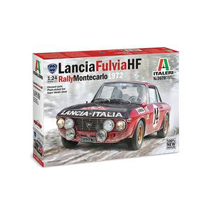 1/24 ランチア フルビア HF 1972 ラリーモンテカルロ ウィナー詳しい納期他、ご注文時はお支払・送料・返品のページをご確認ください発売日2026/11/30関連キーワード：スケールプラモデル スケールモデル 自動車模型 車模型 自動車 車 カー模型 模型 Lancia Fulvia1/24 ランチア フルビアHF 1972ラリーモンテカルロウィナー IT3670JP 組み立て式プラモデル ジャンル カープラモデル 関連キーワード 1/24カーモデルシリーズイタレリカーモデルランチア（カーモデル）プラモデル【数量限定商品】商品特徴商品解説：【実車について】1970年代から80年代にかけて世界ラリー選手権を席巻、数々の傑作車とそれらによる勝利を獲得してラリーラリーフィールドにおける名声を確固たるものにしてきたのがイタリアのランチアです。中でもその基礎を築いたのがランチア・フルビアでした。ベースとなった車両は1965年のジュネーブショーで発表されたフルビアクーペで1965年のツール・ド・コルスにデビュー。ラリーバージョンはクーペHFで1.3リッターエンジンを搭載。1970年には1.6リッターのクーペ1600HFを投入。1972年にのラリーモンテカルロではサンドロ・ムナーリがドライブしたフルビアHF1600が見事初優勝を飾りました。【商品について】ランチアの歴史に残る傑作ラリーカー、ランチア フルビアHFを再現した1/24スケールのプラスチックモデル組み立てキットです。オール新設計の新金型によるモデル化で仕上がり全長は166mm。サンドロ・ムナーリが初優勝を飾った1972年のラリー モンテカルロのマシンをモデル化しています。2ドアクーペのコンパクトなスタイルを実車そのままに再現。ラリー仕様の補助ランプなどをはじめ、コクピットのシンプルながらもスパルタンな競技車両ならではのディテールが魅力のキットです。シャーシ下面のサスペンションなどのメカニカルな表現も見逃せません。各部のディテールを高めるエッチングパーツも付属。カーナンバーなどはデカールで用意されています。カーモデルファンに待望のキットです。日本語対訳補足説明書付属で組み立ても安心です。【主な特徴】●完全新金型●1/24スケールでランチア フルビアHFを再現●フロントには狭角V型4気筒エンジンを再現●作成後もボンネットの開閉が可能なため、完成後もエンジンを鑑賞可能●フロントグリル、ボンネットピンなど細部のディテールをエッチングで精密に再現●発色、貼りやすさ共に世界一のカルトグラフ製デカール付属●ラリー車の雰囲気を高める大型のヘッドライトも精密に再現●室内のロールケージも正確に再現●仕上がり全長は166mm●2ドアクーペのコンパクトなスタイルを実車そのままに再現●1972年のラリー モンテカルロ優勝車をモデル化●コクピットもリアルに再現●日本語対訳補足説明書付属で組み立ても安心カテゴリー：プラモデルパーツ関連商品イタレリ 1/24カーモデルシリーズプラモデルパーツ一覧プラモデルツール（工具）一覧 種別 グッズ カープラモデル JAN 8001283036702登録日2026/02/04