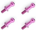 ジュラルミンφ4.8ピロボール (4個) L=8mm×N=6mm パープル WP-0097 RCパーツ