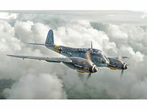 074 1/72 Me410 A-1 ホルニッセ 37196 組み立て式プラモデル