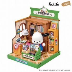 DIYミニチュアハウス ポチャッコの本屋さん DA003 DIYキット