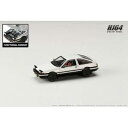 1/64 TOYOTA SPRINTER TRUENO GT-APEX AE86 JDM Style ホワイト/ブラック HJ641052AWB 完成品ミニカー