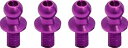 ジュラルミンφ4.3ピロボール (4個) L=4mm×N=6mm パープル WP-0033 RCパーツ