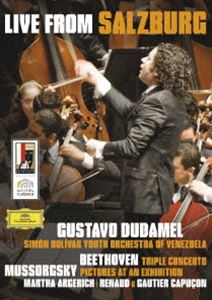 グスターボドゥダメル ライヴフロムザルツブルク詳しい納期他、ご注文時はお支払・送料・返品のページをご確認ください発売日2022/8/10ライヴ・フロム・ザルツブルク（初回生産限定盤）ライヴフロムザルツブルク ジャンル 音楽クラシック 監督 出演 グスターボ・ドゥダメル指揮のもと、シモン・ボリバル・ユース・オーケストラ・オブ・ベネズエラが2008年夏のザルツブルク音楽祭にデビューした際のライヴ映像を収録。収録内容オープニング・クレジット／ピアノ、ヴァイオリン、チェロと管弦楽のための協奏曲 ハ長調 作品56≪三重協奏曲≫第1楽章：Allegro／ピアノ、ヴァイオリン、チェロと管弦楽のための協奏曲 ハ長調 作品56≪三重協奏曲≫第2楽章：Largo-attacca：／ピアノ、ヴァイオリン、チェロと管弦楽のための協奏曲 ハ長調 作品56≪三重協奏曲≫第3楽章：Rondo alla Polacca／組曲≪展覧会の絵≫プロムナード／組曲≪展覧会の絵≫1.小人／組曲≪展覧会の絵≫プロムナード／組曲≪展覧会の絵≫2.古城／組曲≪展覧会の絵≫プロムナード／組曲≪展覧会の絵≫3.テュイルリーの庭／組曲≪展覧会の絵≫4.ブイドロ／組曲≪展覧会の絵≫プロムナード／組曲≪展覧会の絵≫5.卵の殻をつけたひな鳥の踊り／組曲≪展覧会の絵≫6.サミュエル・ゴールデンベルクとシュミュイレ／組曲≪展覧会の絵≫7.リモージュ-市場／組曲≪展覧会の絵≫8.カタコンブ：ローマ時代の墓／組曲≪展覧会の絵≫死せる言葉による死者への呼びかけ／組曲≪展覧会の絵≫9.雌鶏の脚の上の小屋（バーバ・ヤーガ）／組曲≪展覧会の絵≫10.キエフの大きな門／ラデツキー行進曲／終幕の踊り（マランボ）バレエ≪エスタンシア≫（≪大農園≫）作品8から特典映像ボーナス・ドキュメンタリー：『スクール・オブ・リスニング』▼お買い得キャンペーン開催中！対象商品はコチラ！ 種別 DVD JAN 4988031518779 収録時間 85分 カラー カラー 組枚数 1 音声 リニアPCM（ステレオ）DTS（5.1ch） 販売元 ユニバーサル ミュージック登録日2022/06/10