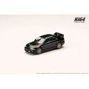 1/64 MITSUBISHI LANCER GSR Evolution VI CP9A 1999 マッドフラップ付き ピレネーブラック HJ642033ABK 完成品ミニカー