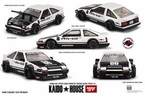 1/64 Toyota AE86 SPRINTER TRUENO Kaido Street V1(右ハンドル) KHMG180 完成品ミニカー