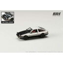 1/64 TOYOTA SPRINTER TRUENO GT-APEX AE86 JDM Style カーボンボンネット ホワイト/ブラック HJ641052B...