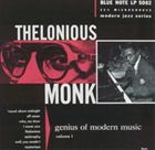輸入盤 THELONIOUS MONK / GENIUS OF MODERN MUSIC VOL. 1 CD