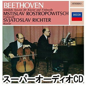 BEETHOVEN： THE SONATAS FOR PIANO AND CELLO詳しい納期他、ご注文時はお支払・送料・返品のページをご確認ください発売日2016/12/14関連キーワード：UCGD-9053/4ロストロポーヴィチ リヒテル（vc／p） / ベートーヴェン：チェロ・ソナタ全集（初回生産限定盤／SHM-SACD）BEETHOVEN： THE SONATAS FOR PIANO AND CELLO ジャンル クラシック室内楽曲 関連キーワード ロストロポーヴィチ リヒテル（vc／p）ロストロポーヴィチとリヒテルという2大巨匠が壮年期に録音したベートーヴェンのチェロ・ソナタ全集は、初出以来半世紀以上たった現代においても永遠の定盤として不動の地位にある、まさに人類の宝ともいうべき名録音です。互いの個性を存分に発揮して強靭なアンサンブルを繰り広げており、それがベートーヴェンの美しくも骨太な魅力を見事に引き出すことに成功しています。（C）RS初回生産限定盤／日本独自企画／SHM-SACD／録音年:1961年7月、1962年6月4-8日他／収録場所:ロンドン、オーストリア※こちらの商品は【スーパーオーディオCD】のため、対応する機器以外での再生はできません。 種別 SACD JAN 4988031177839 収録時間 55分46秒 組枚数 2 製作年 2016 販売元 ユニバーサル ミュージック登録日2018/05/10