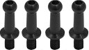 ジュラルミンφ4.3ピロボール (4個) L=10mm×N=6mm ブラック WP-0040 RCパーツ