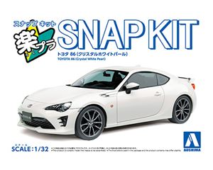1/32 TOYOTA 86(クリスタルホワイトパール) 組み立て式プラモデル