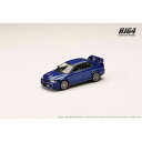 1/64 MITSUBISHI LANCER GSR Evolution VI CP9A 1999 マッドフラップ付き アイセルブルー HJ642033ABLP 完成品ミニカー
