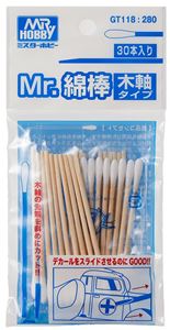 GSIクレオス MR.綿棒 木軸タイプ(30本入り) GT118 プラモデルツール