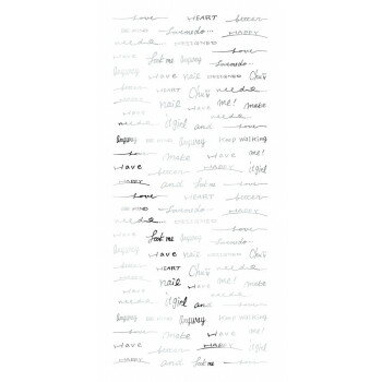 【ネコポス対応】TSUMEKIRA(ツメキラ)　ネイルシール　SAICOプロデュース3　Freehand words　シルバー　SG-SAI-103[M便 1/1]【A】【キャンセル・返品不可】