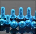 アルミボタンヘックスビスM3×12mm/10本 A1312-BL10 RCパーツ