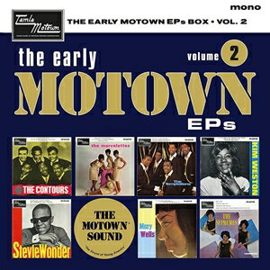 EARLY MOTOWN EPS VOLUME 27inchX7発売日2017/1/27詳しい納期他、ご注文時はご利用案内・返品のページをご確認くださいジャンル洋楽ソウル/R&B　アーティストヴァリアスVARIOUS収録時間組枚数商品説明VARIOUS / EARLY MOTOWN EPS VOLUME 2ヴァリアス / アーリー・モータウン・EPS・ヴォリューム2モータウンのレアEPを集めたBOX SETの第2段が発売。7つのアーティストのEPが収録。※こちらの商品は【アナログレコード】のため、対応する機器以外での再生はできません。収録内容［EP 1 ： The Contours ： Side A］1. The Contours ／ Can You Jerk Like Me2. The Contours ／ That Day When She Needed Me［EP 1 ： The Contours ： Side B］1. The Contours ／ Can You Do It2. The Contours ／ I’ll Stand By You［EP 2 ： The Marvelettes ： Side A］1. The Marvelettes ／ Too Many Fish In The Sea2. The Marvelettes ／ He’s A Good Guy （Yes He Is）［EP 2 ： The Marvelettes ： Side B］1. The Marvelettes ／ You’re My Remedy2. The Marvelettes ／ Little Girl Blue［EP 3 ： The Temptations ： Side A］1. The Temptations ／ My Girl2. The Temptations ／ I’ll Be In Trouble［EP 3 ： The Temptations ： Side B］1. The Temptations ／ （Girl） Why You Wanna Make Me Blue2. The Temptations ／ The Girls Alright With Me［EP 4 ： Kim Weston ： Side A］1. Kim Weston ／A Little More Love2. Kim Weston ／ Another Train Coming［EP 4 ： Kim Weston ： Side B］1. Kim Weston ／ Looking For The Right Guy2. Kim Weston ／ Go Ahead And Laugh［EP 5 ： Stevie Wonder ： Side A］1. Stevie Wonder ／ Fingertips2. Stevie Wonder ／ Happy Street［EP 5 ： Stevie Wonder ： Side B］1. Stevie Wonder ／ Hey Harmonica Man2. Stevie Wonder ／ Square［EP 6 ： Mary Wells ： Side A］1. Mary Wells ／ My Guy2. Mary Wells ／ Oh Little Boy （What Did You Do To Me）［EP 6 ： Mary Wells ： Side B］1. Mary Wells ／ What’s Easy For Two Is So Hard For One2. Mary Wells ／ You Lost The Sweetest Boy［EP 7 ： The Supremes’ Hits ： Side A］1. The Supremes ／ Where Did Our Love Go2. The Supremes ／ Baby Love［EP 7 ： The Supremes’ Hits ： Side B］1. The Supremes ／ Come See About Me2. The Supremes ／ When The Lovelight Starts Shining Through His Eyes関連キーワードヴァリアス VARIOUS 商品スペック 種別 7inchX7 【輸入盤】 JAN 0600753721100登録日2016/11/28