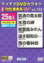 テイチクディーブイディーカラオケウタエモンダブリュ153サイシンエンカヘンDVD発売日2020/9/16詳しい納期他、ご注文時はご利用案内・返品のページをご確認くださいジャンル趣味・教養その他　監督出演収録時間組枚数1関連キーワード：カラオケ商品説明テイチクDVDカラオケ うたえもんW（153）最新演歌編テイチクディーブイディーカラオケウタエモンダブリュ153サイシンエンカヘン収録内容筑波の寛太郎／氷雪の岬／能登島みれん／遠き昭和の…／雨の香林坊／帰れない夜のバラード／時には花のように／八尾・風の盆／しぐれ舟／ひとりぼっちの海峡／百年桜／出世灘／そして…女／涙岬／津軽十三湊／あじさい雨情 〜令和版／北のみれん酒／女・紙芝居／大輪の花〜第二章〜／黄昏に愛を…／その気もないくせに／私の花／はじめて好きになった人／津軽三味線ひとり旅／しぐれ雪商品スペック 種別 DVD JAN 4988004812118 製作国 日本 販売元 テイチクエンタテインメント登録日2020/07/27