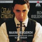 MENDELSSOHN ＆ BRUCH： VIOLIN CONCERTOSCD発売日2011/7/20詳しい納期他、ご注文時はご利用案内・返品のページをご確認くださいジャンルクラシック協奏曲　アーティストマキシム・ヴェンゲーロフ（vn）クルト・マズア（cond）ライプツィヒ・ゲヴァントハウス管弦楽団収録時間51分28秒組枚数1商品説明マキシム・ヴェンゲーロフ（vn） / メンデルスゾーン＆ブルッフ： ヴァイオリン協奏曲（特別価格盤）MENDELSSOHN ＆ BRUCH： VIOLIN CONCERTOS特別価格盤／ワーナークラシック ベスト・シリーズ・キャンペーン施策あり（初回生産分のみ特典）／録音年：1993年9月／収録場所：ライプツィヒ封入特典解説関連キーワードマキシム・ヴェンゲーロフ（vn） クルト・マズア（cond） ライプツィヒ・ゲヴァントハウス管弦楽団 収録曲目101.ヴァイオリン協奏曲 第1番 ト短調 作品26 第1楽章：Vorspiel（Allegro moder(8:09)02.ヴァイオリン協奏曲 第1番 ト短調 作品26 第2楽章：Adagio(8:11)03.ヴァイオリン協奏曲 第1番 ト短調 作品26 第3楽章：Finale（Allegro energic(7:39)04.ヴァイオリン協奏曲 ホ短調 作品64 第1楽章：Allegro molto appassionato(12:56)05.ヴァイオリン協奏曲 ホ短調 作品64 第2楽章：Andante(7:57)06.ヴァイオリン協奏曲 ホ短調 作品64 第3楽章：Allegretto non troppo - Al(6:33)商品スペック 種別 CD JAN 4943674107193 製作年 2011 販売元 ソニー・ミュージックソリューションズ登録日2011/04/28