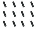 ステンレスホーロービス ブラックメッキ 3×8mm 12個入 HSB-308 RCパーツ