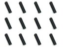 ステンレスホーロービス ブラックメッキ 3×10mm 12個入 HSB-310 RCパーツ