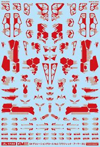 1/144 GMデコレーションデカールNo.2「グラフィック・アーマー＃2」レッド GM-254