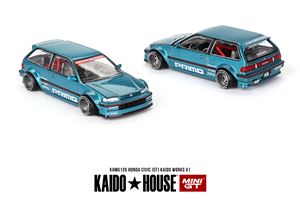 1/64 Honda CIVIC EF Kaido Works V1(左ハンドル) KHMG126 完成品ミニカー