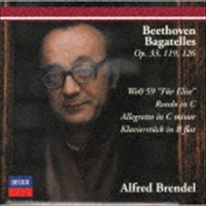 ブレンデル アルフレッド ベートーベン バガテルシュウCD発売日2020/5/20詳しい納期他、ご注文時はご利用案内・返品のページをご確認くださいジャンルクラシック器楽曲　アーティストアルフレッド・ブレンデル（p）収録時間70分15秒組枚数1商品説明アルフレッド・ブレンデル（p） / ベートーヴェン：バガテル集（限定盤／UHQCD）ベートーベン バガテルシュウベートーヴェンのピアノ・ソナタ全曲録音を3回達成し、非常に高い評価を得たブレンデルによるベートーヴェンのバガテルやロンドなど馴染みやすい作品を集めたアルバム。素朴な作品から、見違えるような音楽的で温かい歌を紡ぎ出しています。こうした作品だからこそ際立つ円熟の巨匠ならではの至芸といえるでしょう。　（C）RS限定盤／ベートーヴェン生誕250周年記念／UHQCD／グリーン・カラー・レーベル・コート／録音年：1996年9月、1984年3月／収録場所：ロンドン、ヘンリー・ウッド・ホール関連キーワードアルフレッド・ブレンデル（p） 収録曲目101.7つのバガテル 作品33 1.Andante grazioso， quasi Allegretto(4:02)02.7つのバガテル 作品33 2.Scherzo （Allegro）(2:47)03.7つのバガテル 作品33 3.Allegretto(2:13)04.7つのバガテル 作品33 4.Andante(3:22)05.7つのバガテル 作品33 5.Allegro， ma non troppo(3:12)06.7つのバガテル 作品33 6.Allegretto quasi Andante(2:16)07.7つのバガテル 作品33 7.Presto(2:04)08.ロンド ハ長調 作品51の1(6:22)09.アレグレット ハ短調 WoO53(3:50)10.11のバガテル 作品119 1.Allegretto(2:29)11.11のバガテル 作品119 2.Andante con moto(0:59)12.11のバガテル 作品119 3.a l’Allemande(1:41)13.11のバガテル 作品119 4.Andante cantabile(1:42)14.11のバガテル 作品119 5.Risoluto(1:03)15.11のバガテル 作品119 6.Andante - Allegretto leggiermente(1:55)16.11のバガテル 作品119 7.Allegro ma non troppo(1:06)17.11のバガテル 作品119 8.Moderato cantabile(1:27)18.11のバガテル 作品119 9.Vivace moderato(0:30)19.11のバガテル 作品119 10.Allegramente(0:13)20.11のバガテル 作品119 11.Andante ma non troppo(1:53)21.6つのバガテル 作品126 1.Andante con moto(3:17)22.6つのバガテル 作品126 2.Allegro(2:56)23.6つのバガテル 作品126 3.Andante(2:37)24.6つのバガテル 作品126 4.Presto(3:58)25.6つのバガテル 作品126 5.Quasi Allegretto(2:47)26.6つのバガテル 作品126 6.Presto - Andante amabile e con mot(4:30)27.ピアノ小品 変ロ長調 WoO60(1:25)28.エリーゼのために （バガテル イ短調） WoO59(3:30)商品スペック 種別 CD JAN 4988031381311 製作年 2020 販売元 ユニバーサル ミュージック登録日2020/03/10