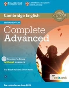 Complete Advanced 2／E Student’s Book without answers with CD-ROM with Testbank