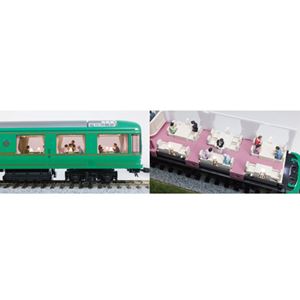 Trains - 座っている乗客(食事) 6-516 HOゲージ