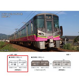 ハピラインふくい521系(標準塗色) 2両セット 10-2013 Nゲージ