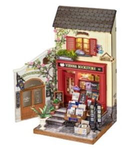 DIYミニチュアハウス ウィーンの書店 DG183 DIYキット