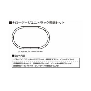 ナローゲージユニトラック運転セット 52-850 ナローゲージ