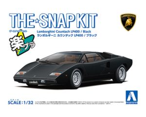 1/32 Lamborghini カウンタックLP400(ブラック) 組み立て式プラモデル
