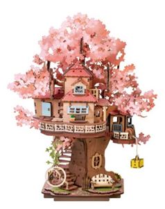 3Dウッドパズル Sakura Tree House TGS04 DIYキット