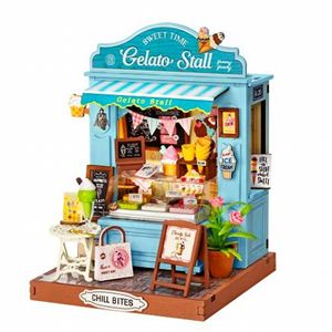 DIYミニチュアハウス Gelato Stall DS052 DIYキット