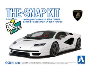 1/32 Lamborghini カウンタックLPI800-4(ホワイト) 組み立て式プラモデル