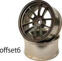SSR REINER type10S WHEEL オフセット6(浅リム)マットガンメタ(2pcs) WW-0706MG RCパーツ