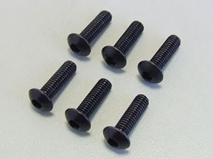 ヘックス鍋ビス スチール3×10 6本入 SB2310 RCパーツ