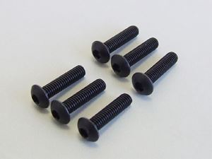 ヘックス鍋ビス スチール3×12 6本入 SB2312 RCパーツ