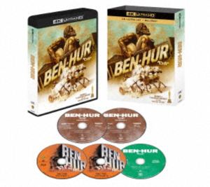 ベンハーUltra HD Blu-ray発売日2026/3/25詳しい納期他、ご注文時はご利用案内・返品のページをご確認くださいジャンル洋画ドラマ全般　監督ウィリアム・ワイラー出演チャールトン・ヘストンスティーヴン・ボイドジャック・ホーキンスヒュー・グリフィス収録時間223分組枚数5関連キーワード：チャールトンヘストン ブルーレイ BD商品説明ベン・ハー 4K UHD＋ブルーレイセットベンハー友に裏切られローマ人の奴隷となったベン・ハーは、復讐のため大競馬に出場し、やがてイエス・キリストその人と運命的な出会いを果たすのだった…。／第32回（1959年）アカデミー賞 作品賞、主演男優賞〈チャールトン・ヘストン〉、助演男優賞〈ヒュー・グリフィス〉、監督賞、撮影賞、劇・喜劇映画音楽賞、美術監督・装置賞、衣装デザイン賞、特殊効果賞、編集賞、録音賞／第17回（1960年）ゴールデングローブ賞 作品賞、助演男優賞〈スティーヴン・ボイド〉、監督賞、特別賞※こちらの商品は【Ultra HD Blu-ray】のため、対応する機器以外での再生はできません。封入特典Blu-ray2枚（本編＋特典映像：音声解説／ミュージック・サウンドトラック／予告編集）／特典ディスク【Blu-ray】特典映像音声解説／ミュージック・サウンドトラック特典ディスク内容ベン・ハー：壮大な舞台裏／革新的な撮影技法／チャールトン・ヘストン 家族のメモワール／ベン・ハー：映画史を変えた伝説／ベン・ハー：映画を旅する／スクリーン・テスト集関連商品50年代洋画商品スペック 種別 Ultra HD Blu-ray JAN 4907953235502 画面サイズ シネマスコープ カラー カラー 製作年 1959 製作国 アメリカ 字幕 日本語 英語 音声 英語ドルビーアトモス　英語DTS-HD Master Audio（5.0ch）　日本語DD（モノラル・ステレオ）　 販売元 NBCユニバーサル・エンターテイメントジャパン登録日2026/01/16