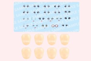 創彩少女庭園カスタマイズフェイス＆デカールセット Vol.9【らぐほのえりかデザイン 小鳥遊暦用A】 JK073 プラモデルパーツ