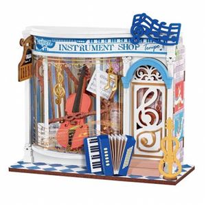 DIYミニチュアハウス Melody Instrument Shop DS047 DIYキット
