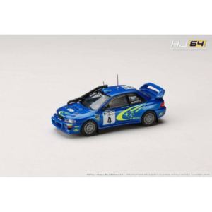 1/64 SUBARU IMPREZA WRC No.4 2000WRCサファリラリー J.カンクネン/J.レポ HJR646041F 完成品ミニカー