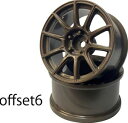 SSR GT GTX01 オフセット6 ハイトラクション ブロンズ(2pcs) WW-0906HBR RCパーツ