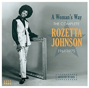 WOMAN’S WAY ： THE COMPLETE ROZETTA JOHNSON 1961-1976CD発売日2016/10/28詳しい納期他、ご注文時はご利用案内・返品のページをご確認くださいジャンル洋楽ソウル/R&B　アーティストロゼッタ・ジョンソンROZETTA JOHNSON収録時間組枚数商品説明ROZETTA JOHNSON / WOMAN’S WAY ： THE COMPLETE ROZETTA JOHNSON 1961-1976ロゼッタ・ジョンソン / ウーマンズ・ウェイ：ザ・コンプリート・ロゼッタ・ジョンソン・1961-1976収録内容1. I’ve Come Too Far With You （To Turn Back Now） Alt2. How Can You Lose Something You Never Had Alt3. Mama Was A Bad Seed4. You Better Keep What You Got5. I Can Feel My Love Comin’ Down Alt6. For That Man Of Mine7. It’s Nice To Know8. That Hurts9. Willow Weep For Me10. Understand My Man11. Mine Was Real12. A Woman’s Way13. Who You Gonna Love （Your Woman Or Your Wife）14. Holding The Losing Hand15. Chained And Bound16. Can’t You Just See Me17. To Love Somebody18. Personal Woman19. （I Like Making That） Early Morning Love20. It’s Been So Nice21. How Can You Lose Something You Never Had22. I Can Feel My Love Comin’ Down23. I’ve Come Too Far With You （To Turn Back Now）関連キーワードロゼッタ・ジョンソン ROZETTA JOHNSON 商品スペック 種別 CD 【輸入盤】 JAN 0029667245623登録日2016/11/10