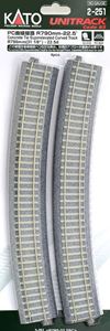 Trains - ユニトラック PC曲線線路R790?22.5(4本入) 2-251 HOゲージ